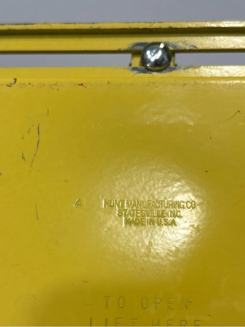 Vintage Yellow 3-Hole Punch for Office and Crafts